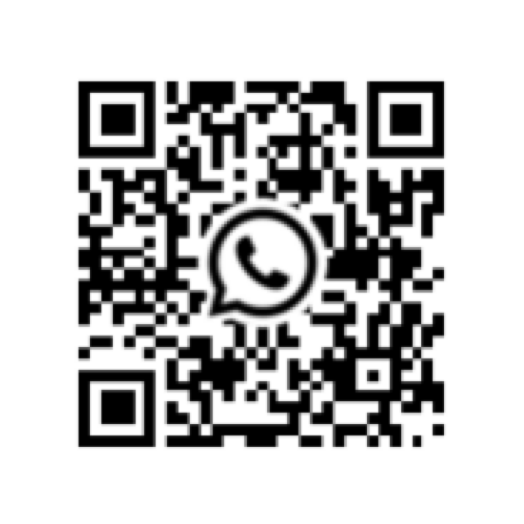 A QR code that opens the Evobody community on WhatsApp when it is scanned with a phone camera